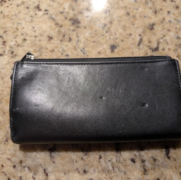 Coach Black Leather Wallet Rehab - Picture 4 of 4